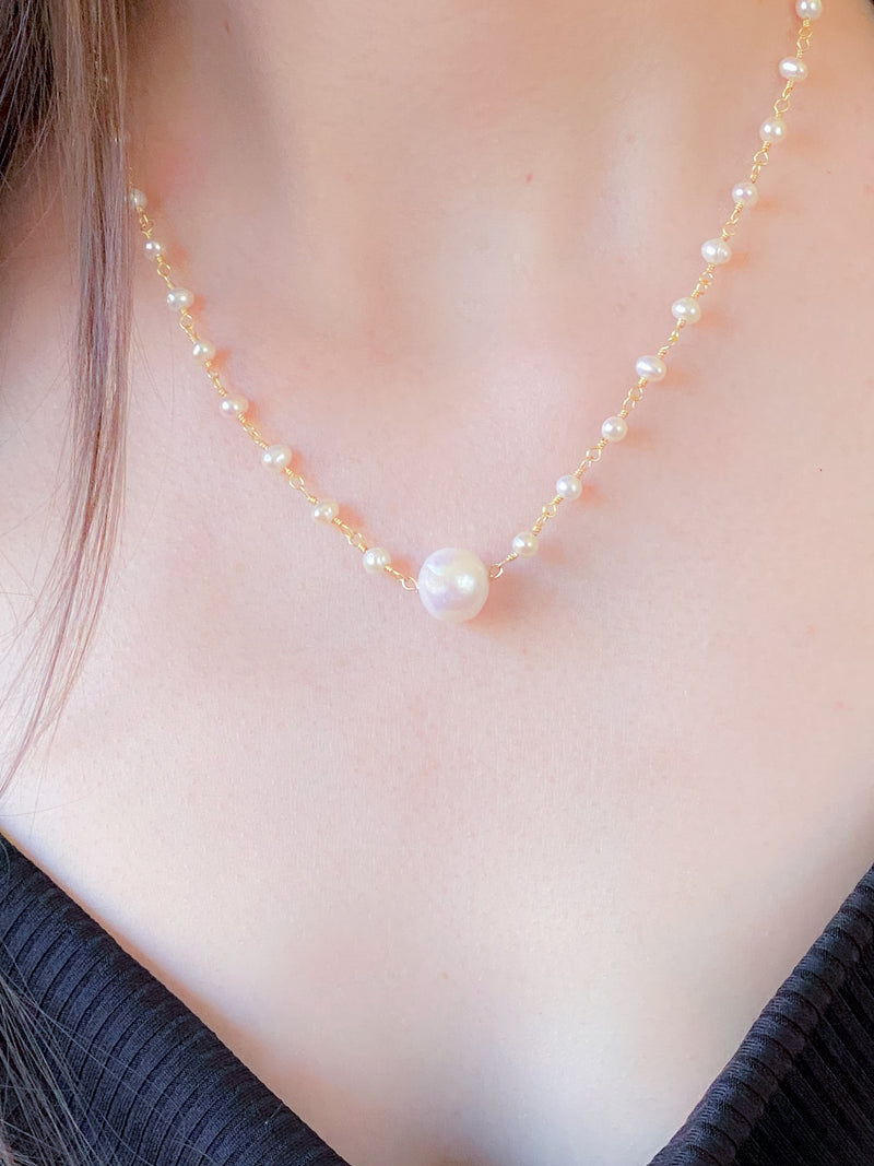 Carmel Collection Gold Filled and Pearl Chain Necklaces – Elizabeth Wilmore  Designs